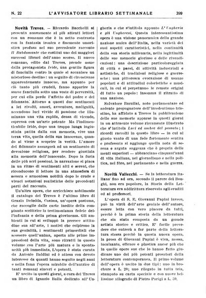 L'avvisatore librario settimanale bollettino bibliografico