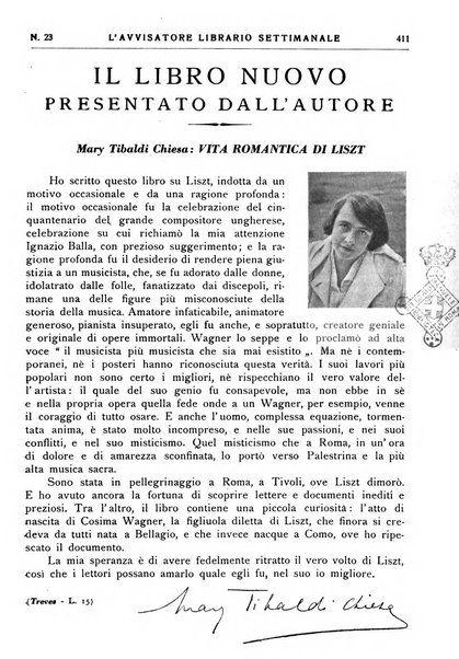 L'avvisatore librario settimanale bollettino bibliografico