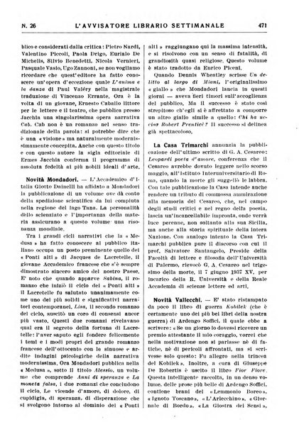 L'avvisatore librario settimanale bollettino bibliografico