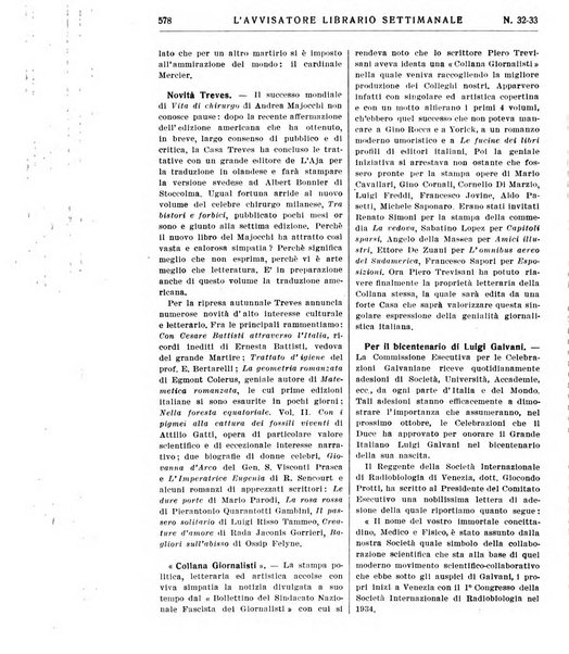 L'avvisatore librario settimanale bollettino bibliografico