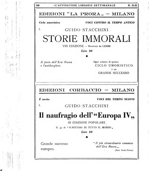 L'avvisatore librario settimanale bollettino bibliografico