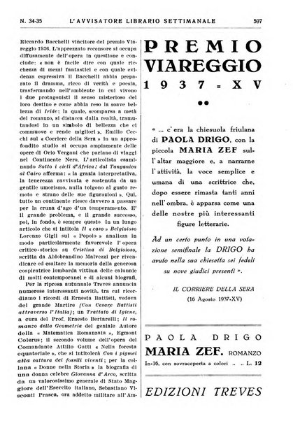 L'avvisatore librario settimanale bollettino bibliografico