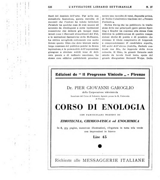 L'avvisatore librario settimanale bollettino bibliografico