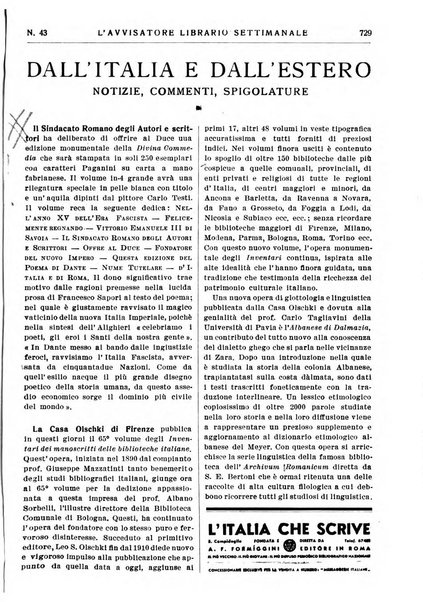 L'avvisatore librario settimanale bollettino bibliografico