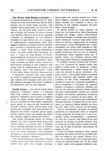 L'avvisatore librario settimanale bollettino bibliografico