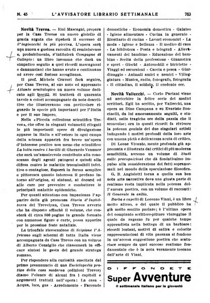 L'avvisatore librario settimanale bollettino bibliografico