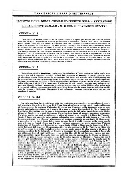 L'avvisatore librario settimanale bollettino bibliografico