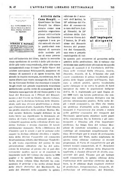 L'avvisatore librario settimanale bollettino bibliografico