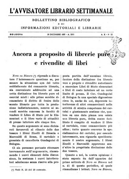 L'avvisatore librario settimanale bollettino bibliografico