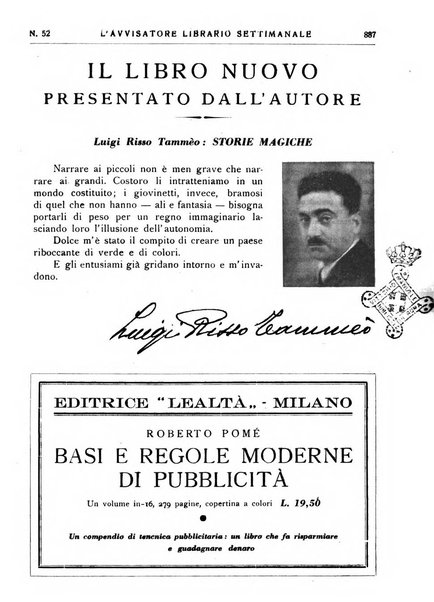 L'avvisatore librario settimanale bollettino bibliografico