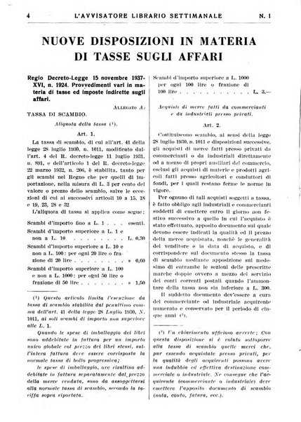 L'avvisatore librario settimanale bollettino bibliografico