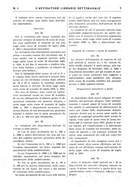 L'avvisatore librario settimanale bollettino bibliografico