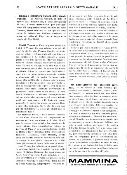 L'avvisatore librario settimanale bollettino bibliografico