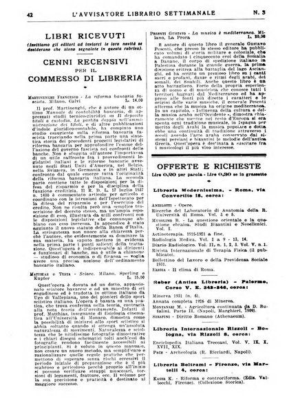 L'avvisatore librario settimanale bollettino bibliografico