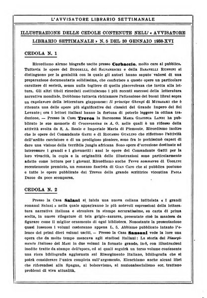 L'avvisatore librario settimanale bollettino bibliografico