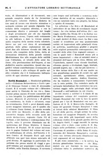 L'avvisatore librario settimanale bollettino bibliografico