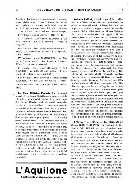 L'avvisatore librario settimanale bollettino bibliografico