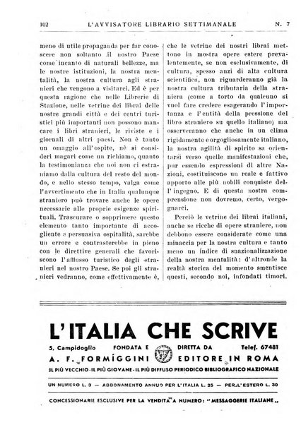 L'avvisatore librario settimanale bollettino bibliografico