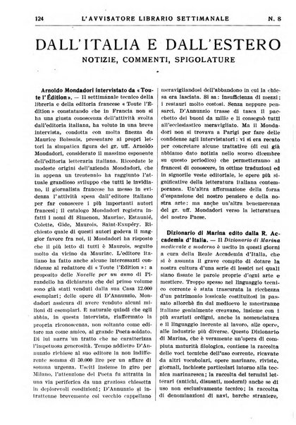 L'avvisatore librario settimanale bollettino bibliografico