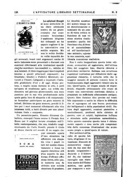 L'avvisatore librario settimanale bollettino bibliografico