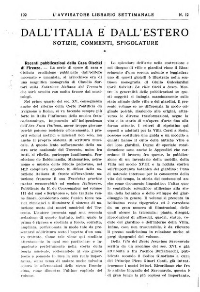 L'avvisatore librario settimanale bollettino bibliografico