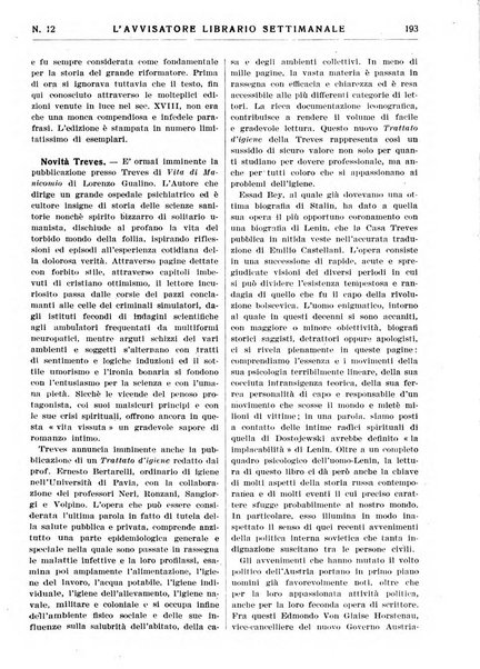 L'avvisatore librario settimanale bollettino bibliografico