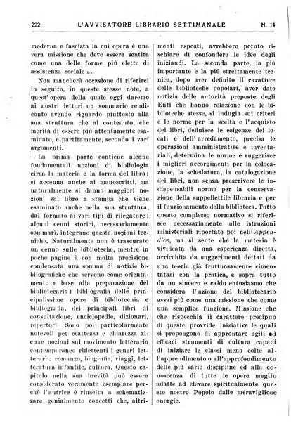 L'avvisatore librario settimanale bollettino bibliografico