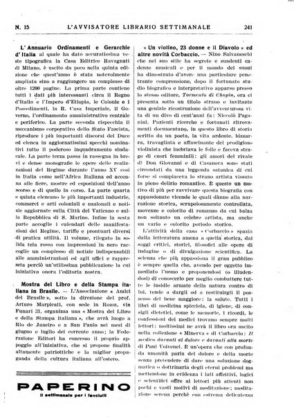 L'avvisatore librario settimanale bollettino bibliografico