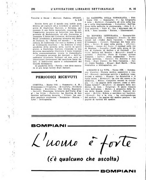 L'avvisatore librario settimanale bollettino bibliografico