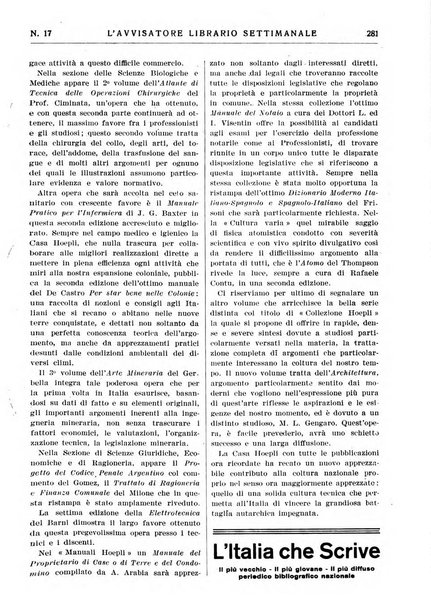 L'avvisatore librario settimanale bollettino bibliografico