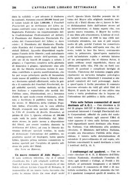 L'avvisatore librario settimanale bollettino bibliografico