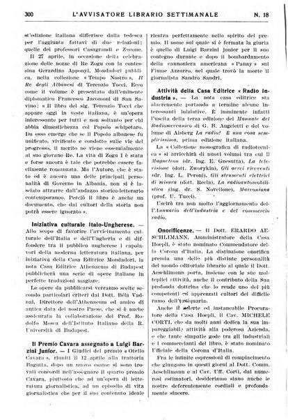 L'avvisatore librario settimanale bollettino bibliografico