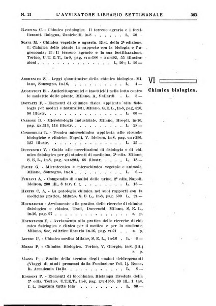 L'avvisatore librario settimanale bollettino bibliografico