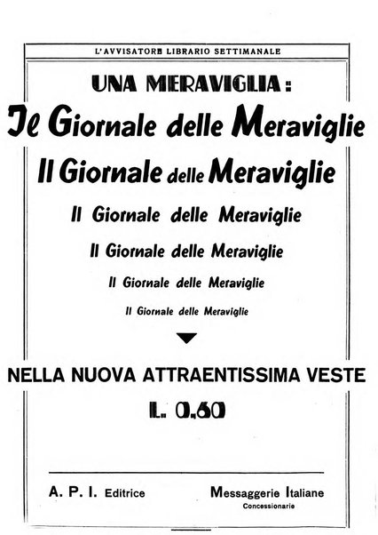 L'avvisatore librario settimanale bollettino bibliografico