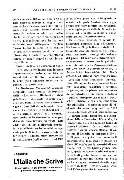 L'avvisatore librario settimanale bollettino bibliografico