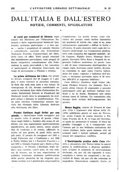 L'avvisatore librario settimanale bollettino bibliografico