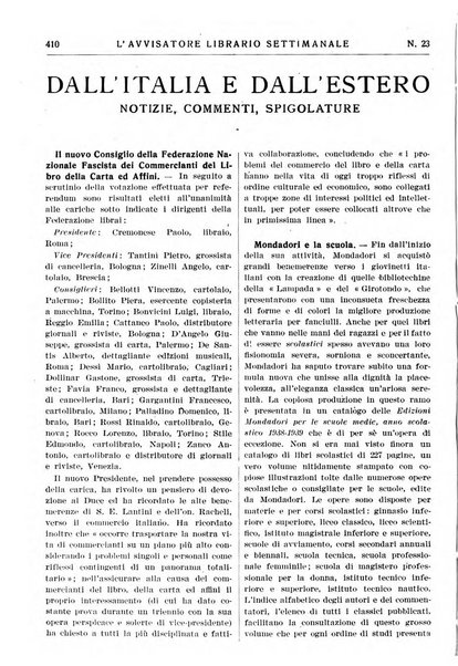 L'avvisatore librario settimanale bollettino bibliografico