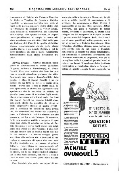 L'avvisatore librario settimanale bollettino bibliografico