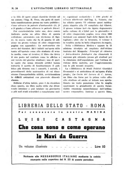 L'avvisatore librario settimanale bollettino bibliografico