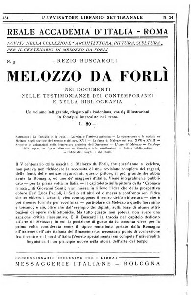 L'avvisatore librario settimanale bollettino bibliografico