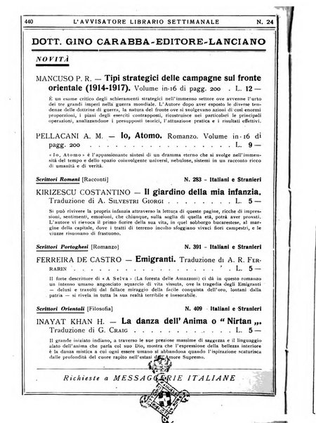 L'avvisatore librario settimanale bollettino bibliografico