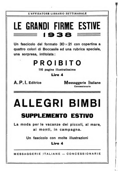 L'avvisatore librario settimanale bollettino bibliografico