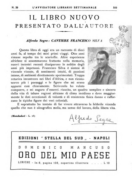 L'avvisatore librario settimanale bollettino bibliografico