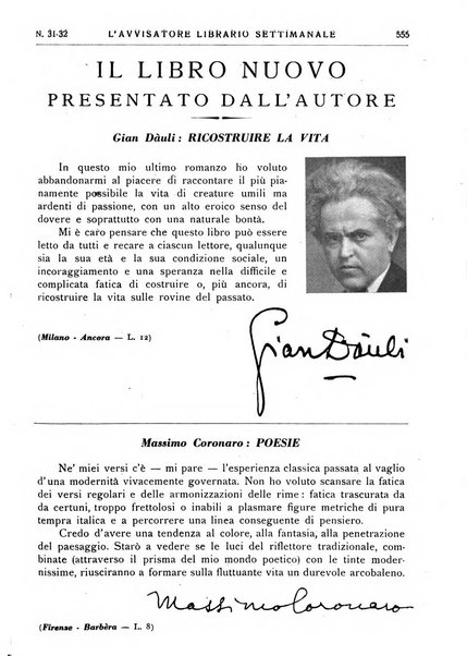 L'avvisatore librario settimanale bollettino bibliografico