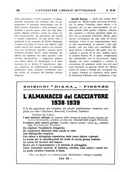 L'avvisatore librario settimanale bollettino bibliografico