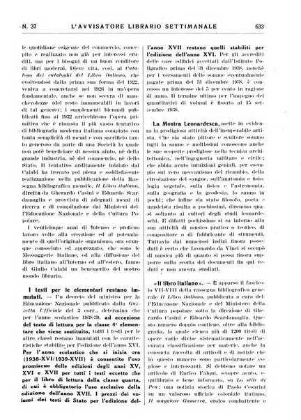 L'avvisatore librario settimanale bollettino bibliografico