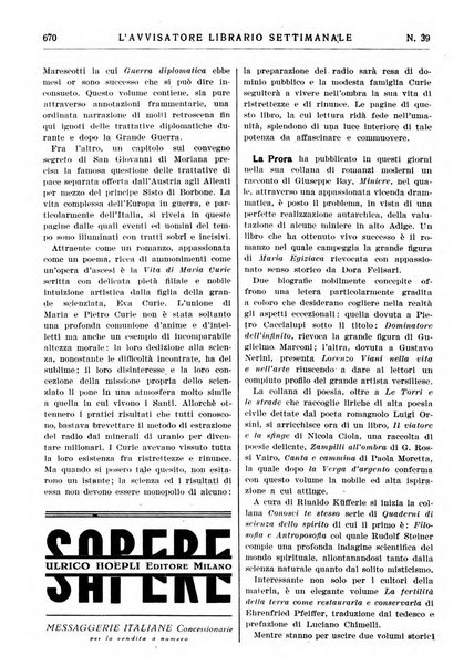 L'avvisatore librario settimanale bollettino bibliografico