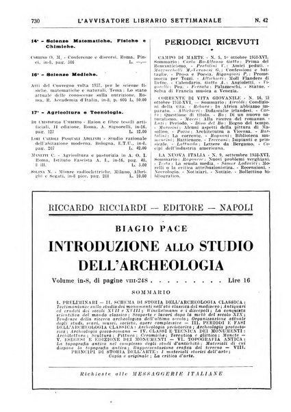 L'avvisatore librario settimanale bollettino bibliografico