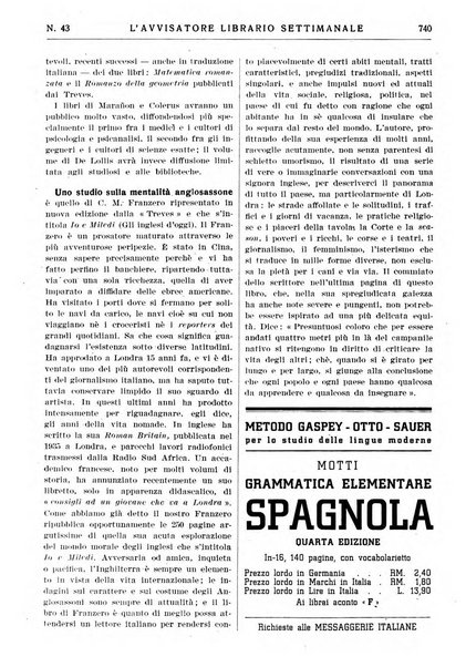 L'avvisatore librario settimanale bollettino bibliografico