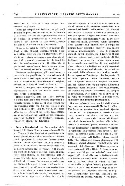 L'avvisatore librario settimanale bollettino bibliografico